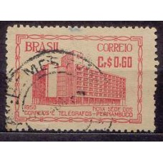 SB0259U-SELO INAUGURAÇÃO DO EDIFÍCIO DOS CORREIOS E TELÉGRAFOS DE PERNAMBUCO, 60 CTS - 1951 - U