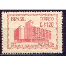 SB0260N-SELO INAUGURAÇÃO DO EDIFÍCIO DOS CORREIOS E TELÉGRAFOS DE PERNAMBUCO, CR$ 1,20 - 1951 - N