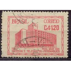 SB0260U-SELO INAUGURAÇÃO DO EDIFÍCIO DOS CORREIOS E TELÉGRAFOS DE PERNAMBUCO, CR$ 1,20 - 1951 - U