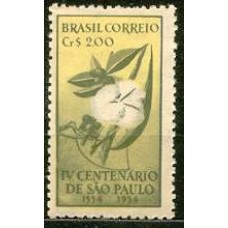 SB0292M-SELO PROPAGANDA DO 4º CENTENÁRIO DE SÃO PAULO, CR$ 2,00 - 1953 - MINT