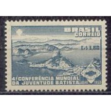 SB0302N-SELO 4ª CONFERÊNCIA MUNDIAL DA JUVENTUDE BATISTA - 1953 - N