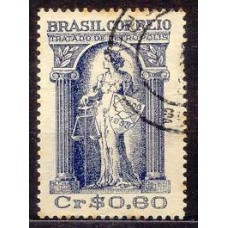 SB0320U-SELO CINQUENTENÁRIO DO TRATADO DE PETRÓPOLIS, 60 CTS - 1953 - U