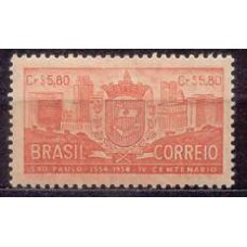 SB0332M-SELO 4º CENTENÁRIO DE SÃO PAULO/SP, CR$ 5,80 PAPEL TINTADO - 1954 - MINT
