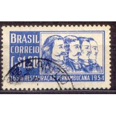 SB0333U-SELO TRICENTENÁRIO DA RESTAURAÇÃO PERNAMBUCANA - 1954 - U