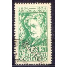 SB0341U-SELO CENTENÁRIO DO NASCIMENTO DA ATRIZ APOLÔNIA PINTO - 1954 - N