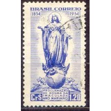 SB0346U-SELO CENTENÁRIO DA PROCLAMAÇÃO DO DOGMA DA IMACULADA CONCEIÇÃO E ANO SANTO MARIANO - 1954 - U