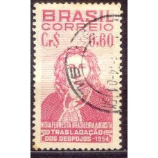 SB0351U-SELO TRASLADO DA FRANÇA PARA O BRASIL DOS DESPOJOS DE NÍSIA FLORESTA - 1954 - U