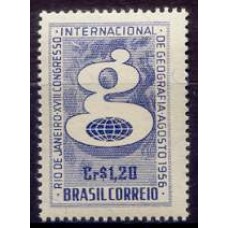 SB0374M-SELO PROPAGANDA DO 18º CONGRESSO INTERNACIONAL DE GEOGRAFIA - 1956 - MINT