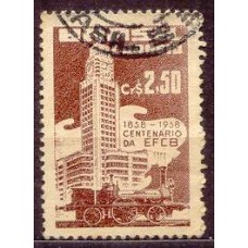 SB0403U-SELO 100 ANOS DA ESTAÇÃO CENTRAL DO BRASIL - 1958 - U