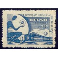 SB0405N-SELO EXPOSIÇÃO INTERNACIONAL E UNIVERSAL DE BRUXELAS - 1958 - N