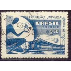 SB0405U-SELO EXPOSIÇÃO INTERNACIONAL E UNIVERSAL DE BRUXELAS - 1958 - U