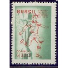 SB0430N-SELO BRASIL CAMPEÃO MUNDIAL DE FUTEBOL - 1958 SUÉCIA - 1959 - N