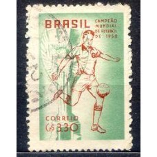SB0430U-SELO BRASIL CAMPEÃO MUNDIAL DE FUTEBOL - 1958 SUÉCIA - 1959 - U