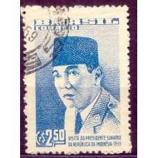 SB0432U-SELO VISITA DO PRESIDENTE SUKARNO DA INDONÉSIA - 1959 - U