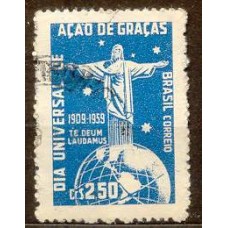 SB0443U-SELO CINQUENTENÁRIO DO DIA UNIVERSAL DE AÇÃO DE GRAÇAS - 1959 - U