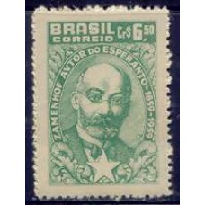 SB0447M-SELO CENTENÁRIO DO NASCIMENTO DO DR. LAZARU ZAMENHOF - CRIADOR DA LÍNGUA ESPERANTO - 1960 - MINT