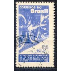 SB0452U-SELO 10º CONGRESSO PANAMERICANO DE ESTRADAS DE FERRO - 1960 - U