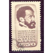 SB0456U-SELO VISITA DO IMPERADOR DA ETIÓPIA HAILÉ SELASSIÉ - 1961 - U