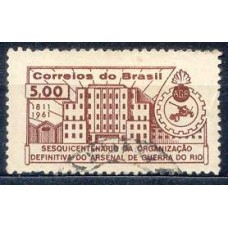 SB0463U-SELO SESQUICENTENÁRIO DA ORGANIZAÇÃO DO ARSENAL DE GUERRA - 1961 - U
