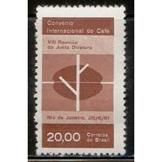 SB0464M-SELO CONVÊNIO INTERNACIONAL  DO CAFÉ - 1961 - MINT