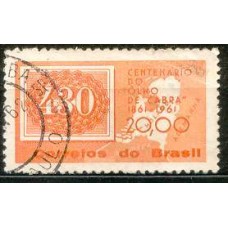 SB0467U-SELO CENTENÁRIO DOS SELOS 'COLORIDOS', 430 RÉIS - 1961 - U