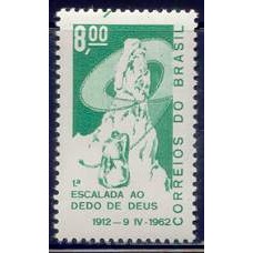 SB0470M-SELO CINQUENTENÁRIO DA 1ª ESCALADA AO 'DEDO-DE-DEUS' - 1962 - MINT