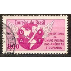 SB0480U-SELO CINQUENTENÁRIO DA UNIÃO POSTAL DAS AMÉRICAS E ESPANHA - UPAE - 1962 - U