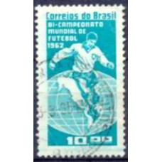 SB0483U-SELO BICAMPEONATO MUNDIAL DE FUTEBOL - 1963 - U