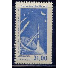 SB0485M-SELO EXPOSIÇÃO INTERNACIONAL AERONÁUTICA E ESPAÇO - 1963 - MINT