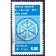 SB0487U-SELO SEMANA NACIONAL DE EDUCAÇÃO - 1963 - U