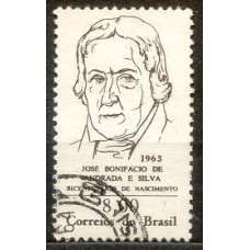 SB0491U-SELO BICENTENÁRIO DO NASCIMENTO DE JOSÉ BONIFÁCIO DE ANDRADA E SILVA - 1963 - U