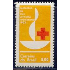 SB0493N-SELO CENTENÁRIO DA CRUZ VERMELHA INTERNACIONAL - 1963 - N