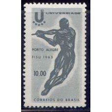 SB0496M-SELO JOGOS UNIVERSITÁRIOS PORTO ALEGRE - 1963 - MINT