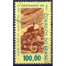 SB0516U-SELO PROPAGANDA DO 4º CENTENÁRIO DA CIDADE DO RIO DE JANEIRO, PENHA - 1964 - U