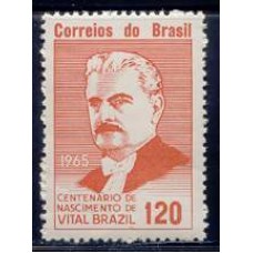 SB0524M-SELO CENTENÁRIO DO NASCIMENTO DE VITAL BRASIL - 1965 - MINT