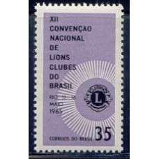 SB0527M-SELO XII CONVENÇÃO NACIONAL DE LIONS CLUBES - 1965 - MINT