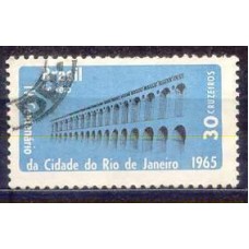 SB0544U-SELO 4º CENTENÁRIO DA CIDADE DO RIO DE JANEIRO - ARCOS DA LAPA - 1965 - U