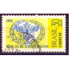 SB0553U-SELO PROPAGANDA DA NOVA LEI MILITAR - 1966 - U