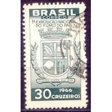 SB0556U-SELO 1ª EXPOSIÇÃO NACIONAL DO FUMO - 1966 - U