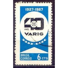 SB0567U-SELO 40º ANIVERSÁRIO DA VARIG - 1967 - U