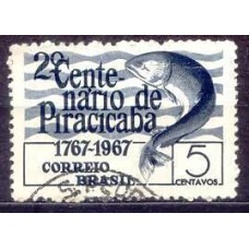 SB0575U-SELO 2º CENTENÁRIO DE PIRACICABA - 1967 - U