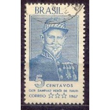 SB0577U-SELO HOMENAGEM AO GENERAL ANTONIO DE SAMPAIO, HERÓI DE TUIUTI - 1967 - U