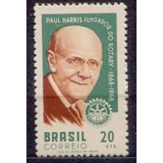 SB0593M-SELO CENTENÁRIO DO NASCIMENTO DE PAUL PERCY HARRIS - 1968 - MINT