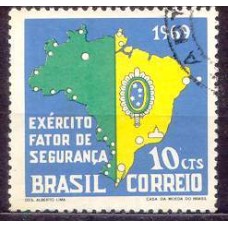 SB0644U-SELO EXÉRCITO BRASILEIRO, 10C - 1969 - U