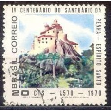 SB0668U-SELO 4º CENTENÁRIO DO SANTUÁRIO DE NOSSA SENHORA DA PENHA EM VILA VELHA/ES - 1970 - U