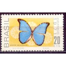 SB0695M-SELO PROMOÇÃO DA FAUNA BRASILEIRA - BORBOLETAS, 20C - 1971 - MINT