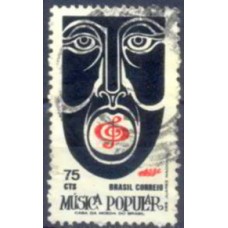 SB0741U-SELO PROMOÇÃO DAS ARTES POPULARES, MÚSICA POPULAR - 1972 - U