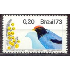 SB0781M-SELO FLORA E FAUNA, ACÁCIA E TANGARÁ - 1973 - MINT