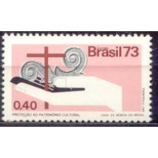 SB0801M-SELO CAMPANHA DA PROTEÇÃO NACIONAL, PATRIMÔNIO CULTURAL - 1973 - MINT