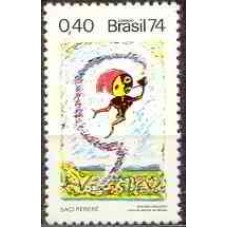 SB0829M-SELO DIVULGAÇÃO DAS LENDAS POPULARES BRASILEIRAS, SACI PERERÊ - 1974 - MINT